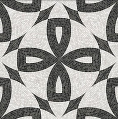 Digital Moroccan Tiles Code Thump Black (600x600 mm)