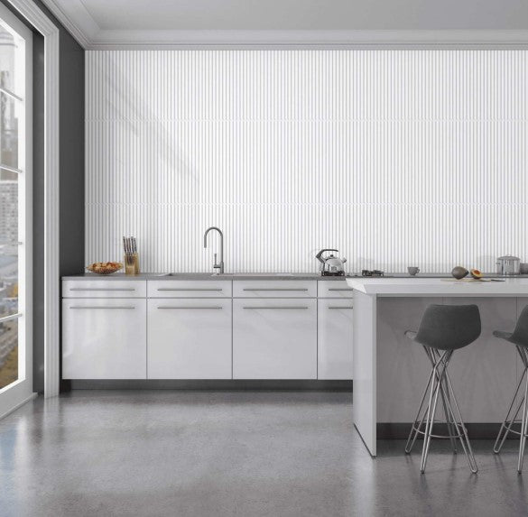 Digital Subway Tiles Code Zeta Super White (300x600 mm)