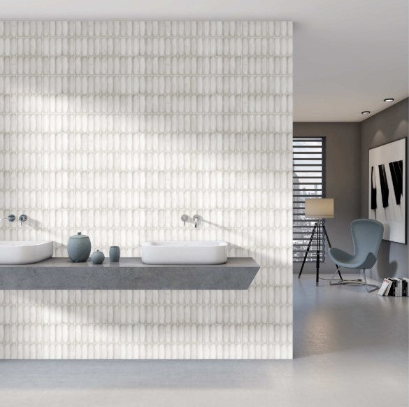 Digital Subway Tiles Code Cuba White (300x600 mm)