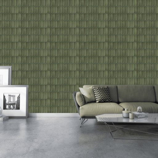 Digital Subway Tiles Code Luna Dark Green (300x600 mm)