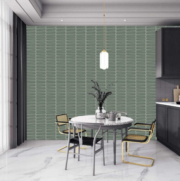 Digital Subway Tiles Code Empire Green (300x600 mm)