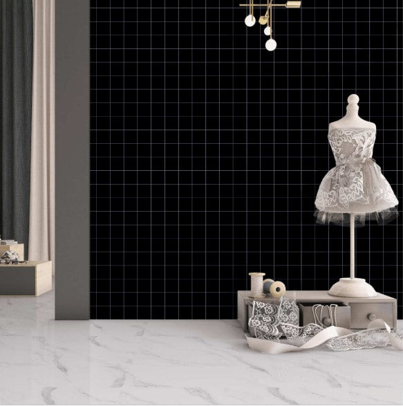 Digital Ceramic Tiles Code Matt Black (300x600 mm)