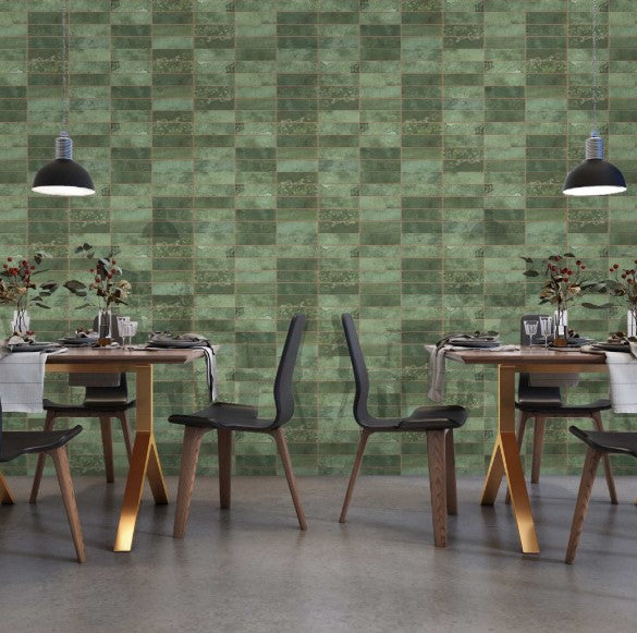 Digital Subway Tiles Code Luxuria Green (300x600 mm)