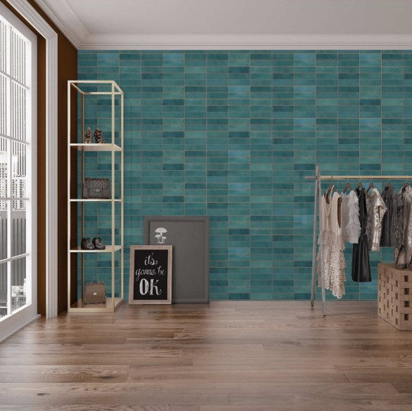 Digital Subway Tiles Code Luxuria Ocean (300x600 mm)