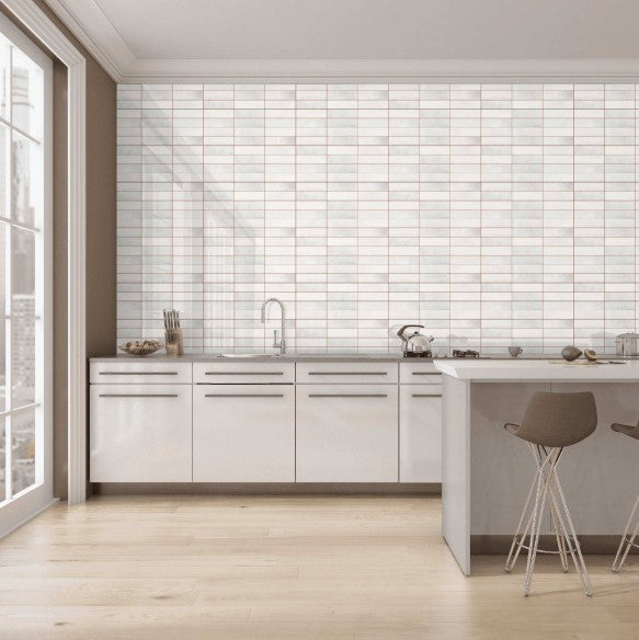 Digital Subway Tiles Code Luxuria White (300x600 mm)