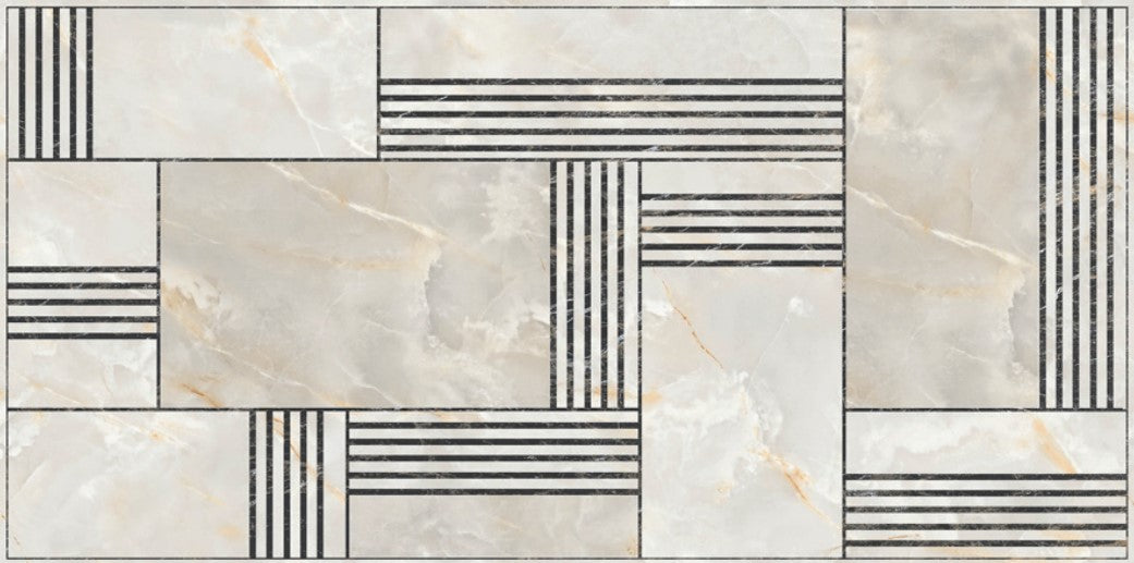 Digital Vitrified Tiles Code 121-Decor (600x1200 mm) Glossy