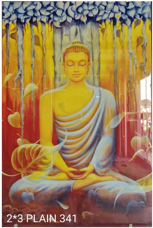 Digital Poster Tiles Code Plain 341 (2X3 feet)