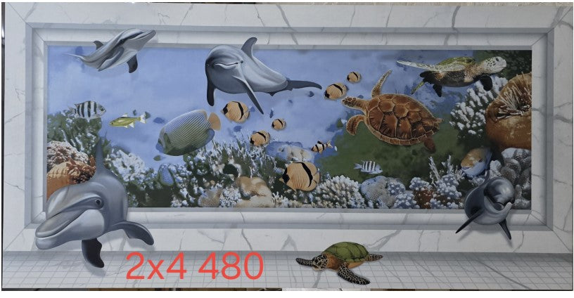 Digital Poster Tiles Code Plain 480 ( 2x4 feet)