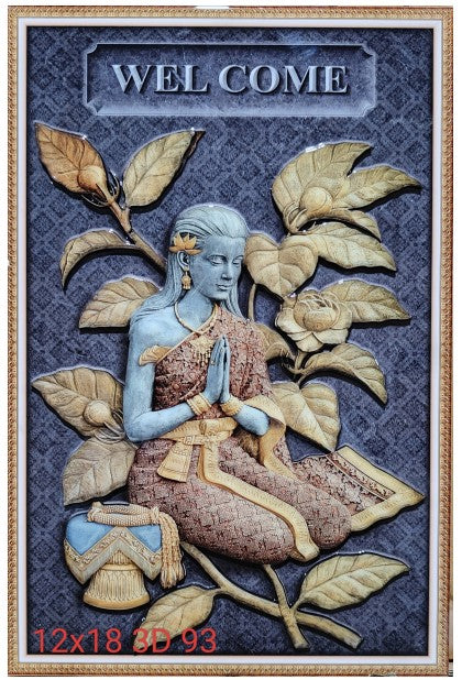 Digital Poster Tiles Embosed Code 3D 93 (1X1.5 feet)