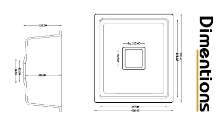 Neervana Quartz Sink Size 16X18 Inch