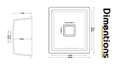 Kitchen Quartz Sink Size 16X18 Inch