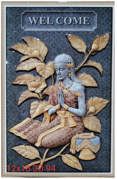 Digital Poster Tiles Embosed Code 3D 94 (1X1.5 feet)