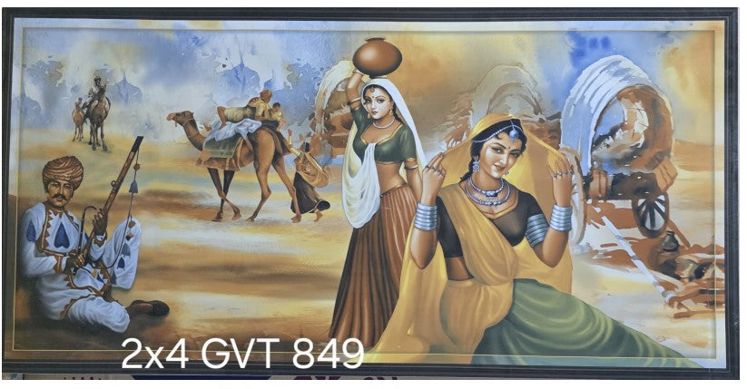 Digital Poster Tiles Code Plain 849 ( 2x4 feet)