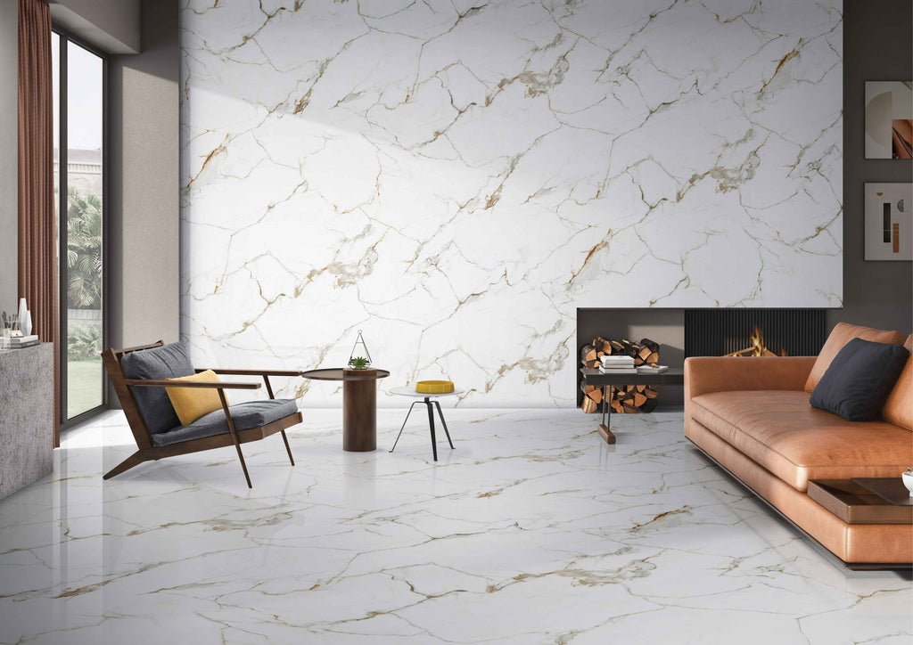 Digital Vitrified Tiles Code Clomax White (600x1200 mm) Glossy Endless