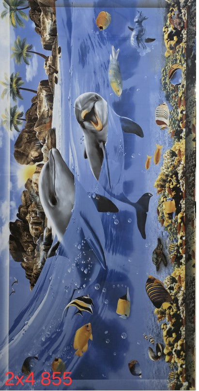 Digital Poster Tiles Code Plain 855 ( 2x4 feet)
