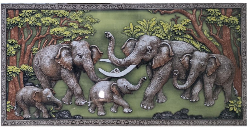 Digital Poster Tiles Code Plain Elephant ( 2x4 feet)