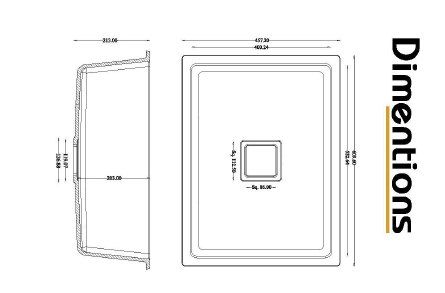 Neervana Quartz Sink Size 24X18 Inch