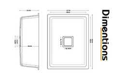 Kitchen Quartz Sink Size 24X18 Inch
