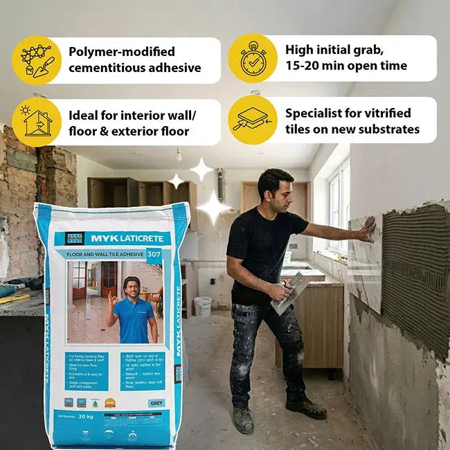 MYK Laticrete 307 Tile Adhesive – Grey – 20 Kg Bag