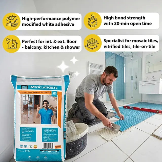 MYK Laticrete 315 Tile Adhesive – White – 20 Kg Bag