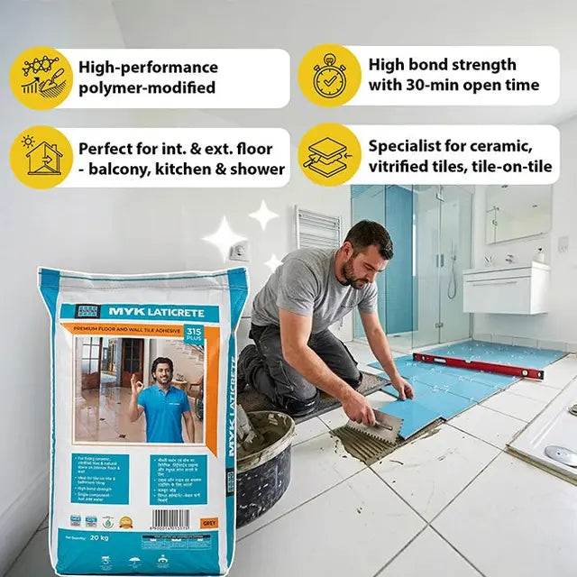 MYK Laticrete 315 Tile Adhesive – Grey – 20 Kg Bag