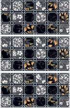 Digital Vitrified Tiles Code 311 (600x1200 mm) Glossy Carving