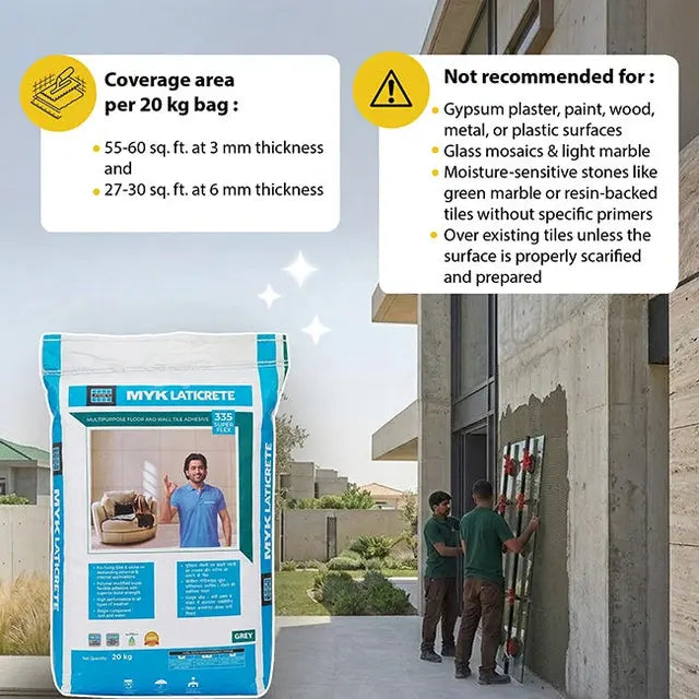 MYK Laticrete 335 Tile Adhesive – Grey – 20 Kg Bag