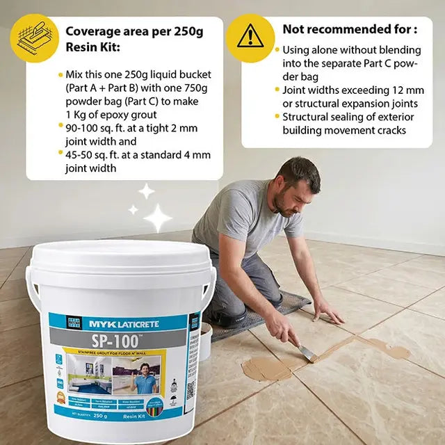 MYK Laticrete SP-100 Epoxy Tile Grout – Resin & Hardener Part A + B
