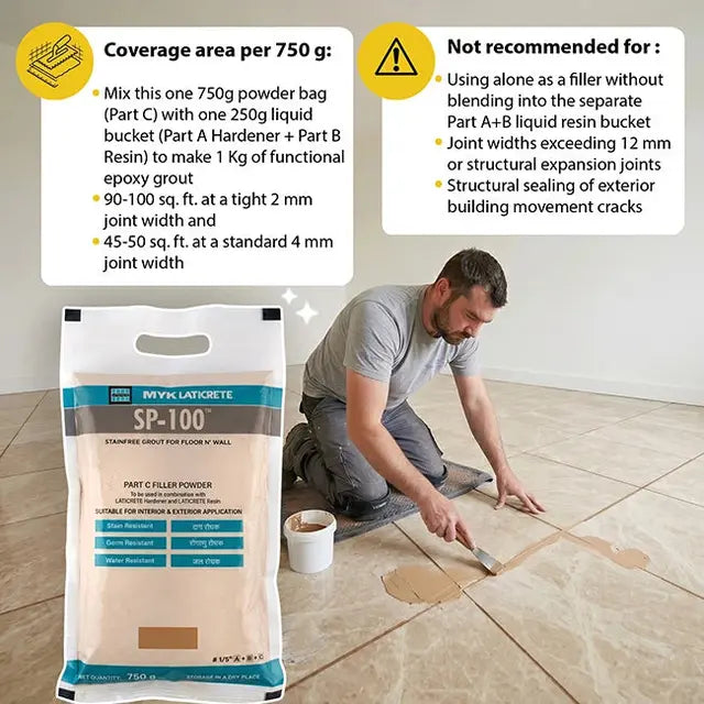 MYK Laticrete SP-100 Epoxy Tile Grout – Colour Powder Part C