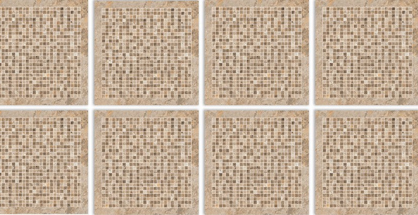 Digital Parking Tiles Code 403 Gold Decor (600X600 mm) 12mm