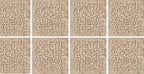 Digital Parking Tiles Code 403 Gold Decor (600X600 mm) 12mm