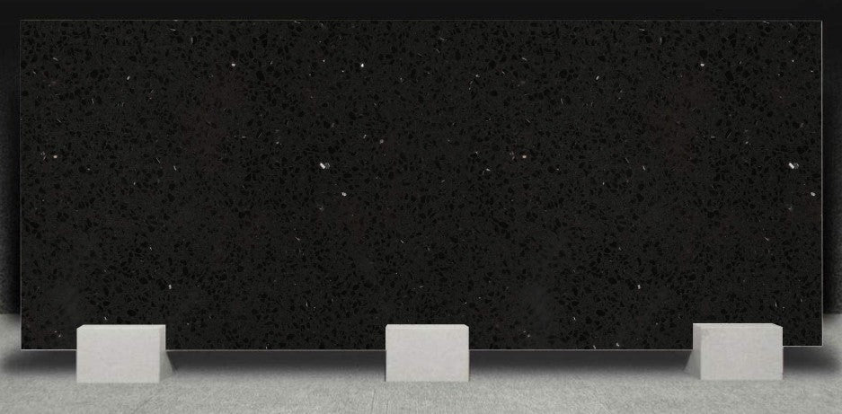 Kitchen Quartz Slab Camrola Code Dazzle Black