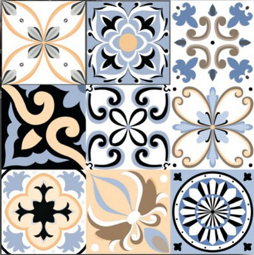 Digital Moroccan Tiles Code M 45 (300x300mm)