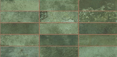 Digital Subway Tiles Code Luxuria Green (300x600 mm)