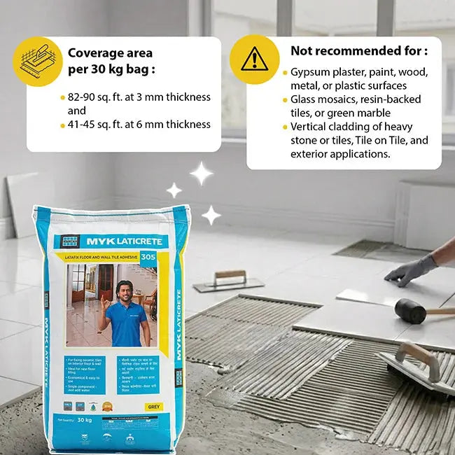 MYK Laticrete 305 Tile Adhesive – Grey – 30 Kg Bag