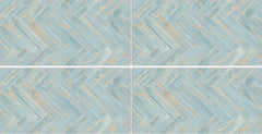 Digital Wooden Tiles Code 5123 Aqua  (600x1200 mm) Carving Endless