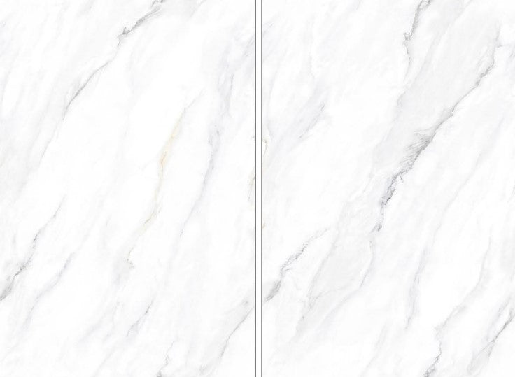 Digital Vitrified Tiles Code Calacatta White (1200x1800 mm) Glossy Endless 15MM