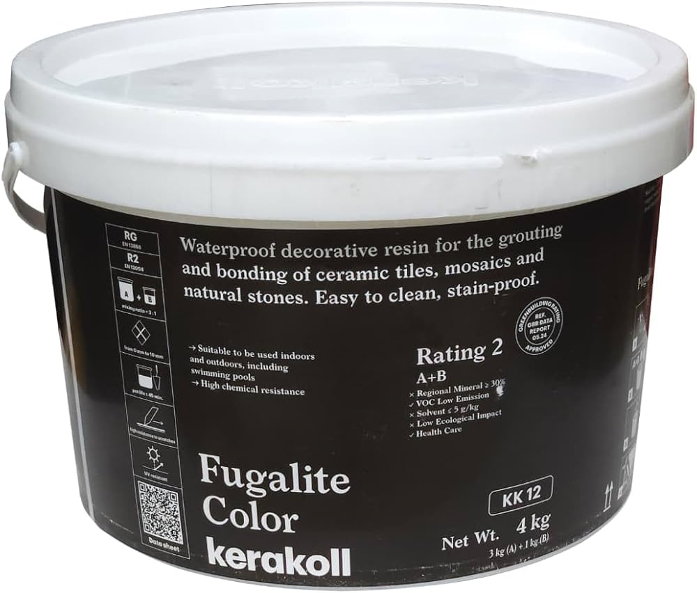 Kerakoll Fugalite Color Eco-Friendly Vitrified Epoxy Tile Grout – 4 Kg