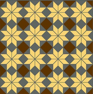 Digital Moroccan Tiles Code 7048 (300x300mm)
