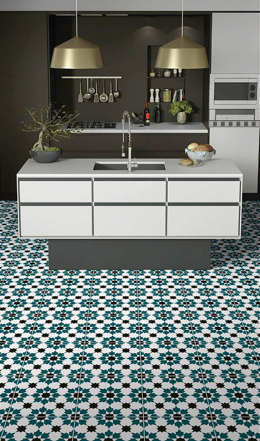 Digital Moroccan Tiles Code 7076 (300x300mm)