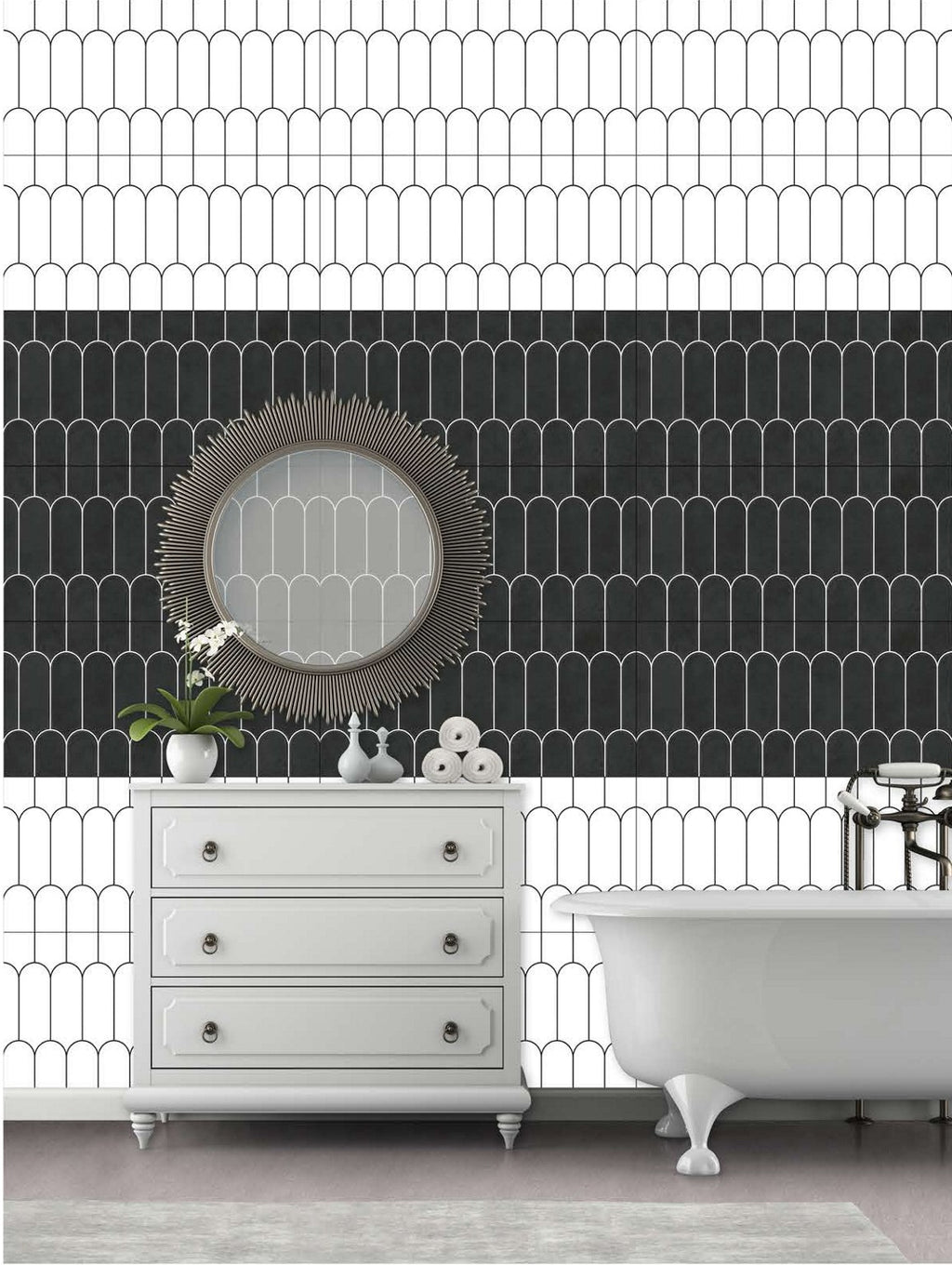 Digital Subway Tiles Code 8246 Dark (300x600mm)
