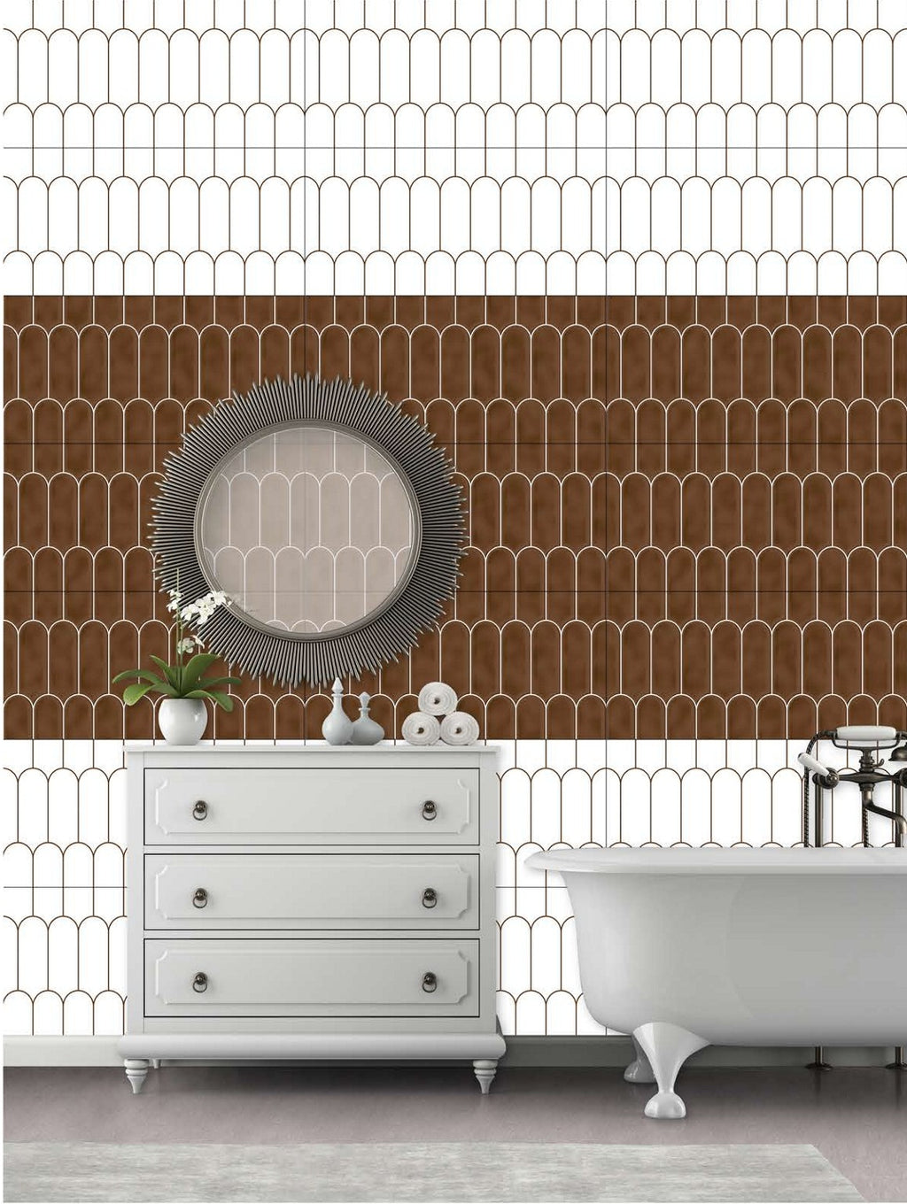 Digital Subway Tiles Code 8249 Dark (300x600mm)