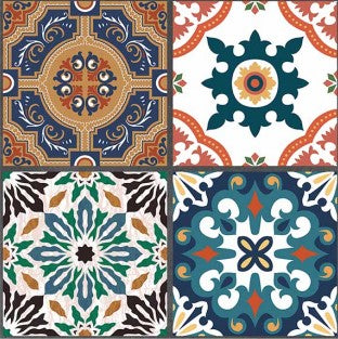 Digital Moroccan Tiles Code 91501 (300x300mm)
