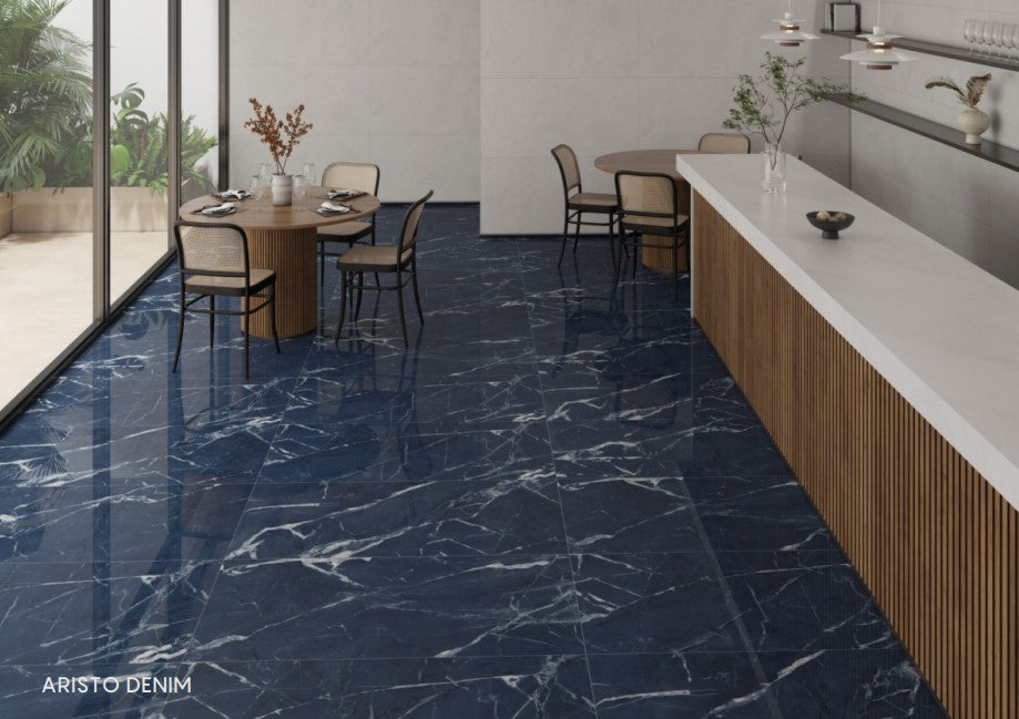 Digital Vitrified Tiles Code Aristo Denim (600x1200 mm) High Glossy