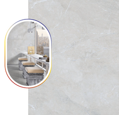 Digital Vitrified Tiles Code Ash Ford Bianco (1200x1800 mm) Glossy