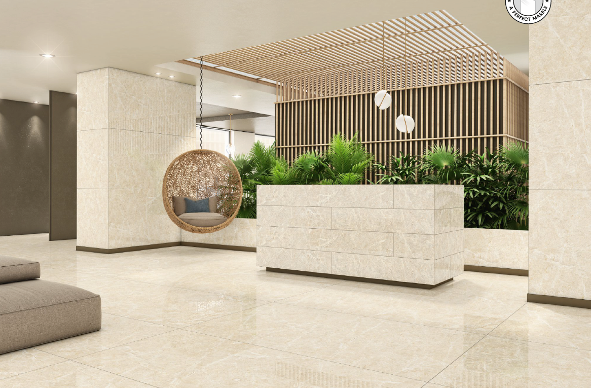 Digital Vitrified Tiles Code Aspire Beige (1200x1800 mm) Glossy