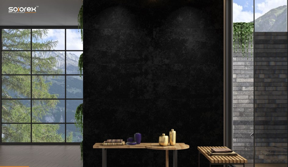 Digital Vitrified Tiles Code Black Decor-04 (600x1200 mm)