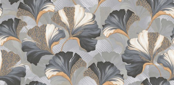 Digital Vitrified Tiles Code Bologna Azure Decor-2 (600x1200 mm)