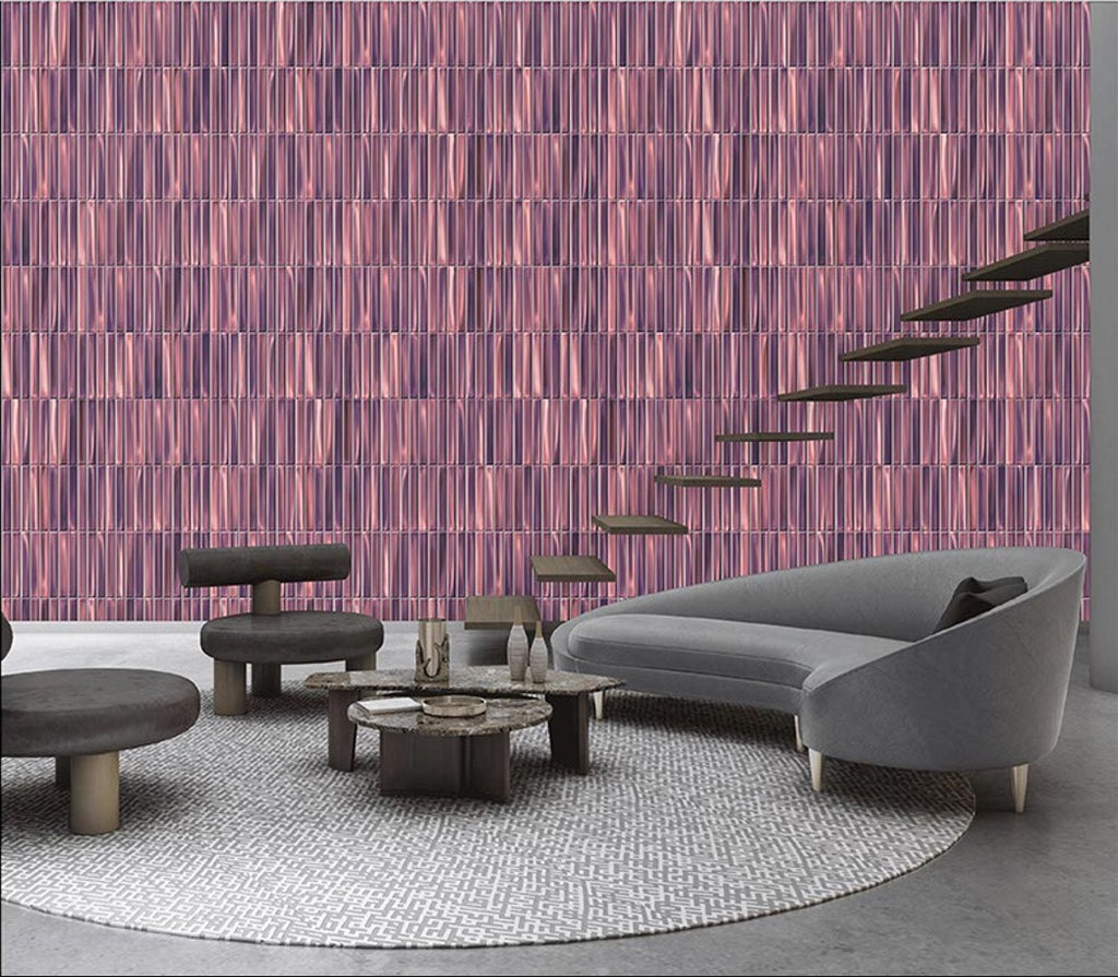 Digital Subway Tiles Code Bissel Cosmo Puce (300x300mm)