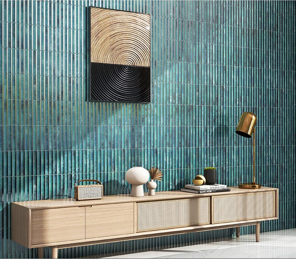 Digital Subway Tiles Code Bumpy Cosmo Forest (300x300mm)